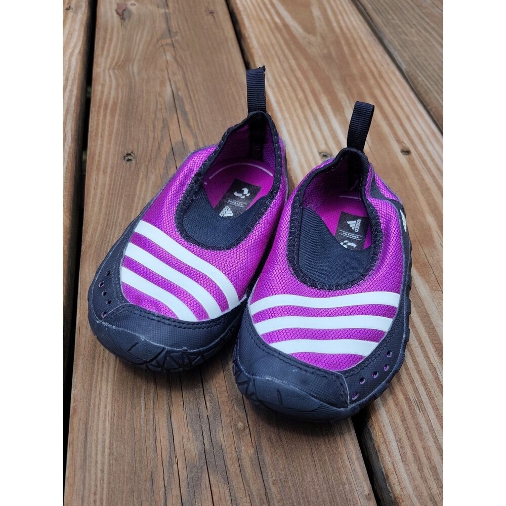 Adidas Magenta Terrex JawPaw K Childrens Slip-On Water Shoes Size 11 Kids